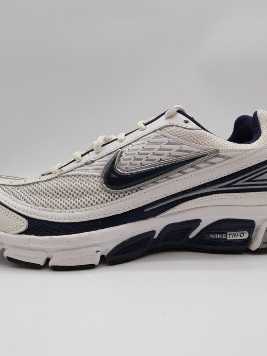 Nike Air Tri-D Run II Men\'s 9 White Navy Mesh Athletic Sneakers main image 11